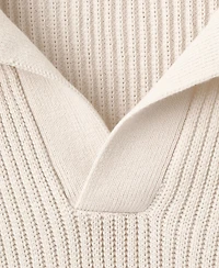 Mango Men's Contrast Trim Cotton Polo Shirt