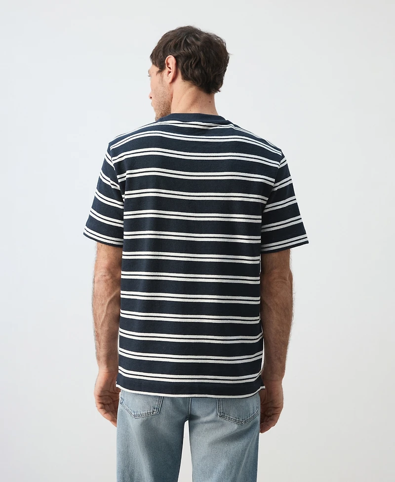 Mango Men's Regular-Fit Striped T-Shirt