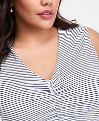 On 34th Trendy Plus Ruched Tank Top, Macy's Exclusive