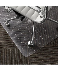 WorkOnIt 30" x 48" Office Chair Desk Floor Mat for Low Pile Carpet