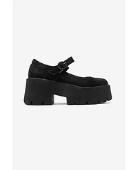 Forever & Always Shoes Women s Orina Leather Platform Mary Jane Shoe