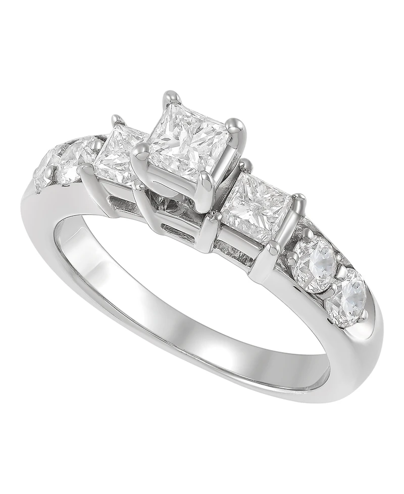 Macy's Diamond Princess Bridal Set (3 ct. t.w.) in 14k White Gold