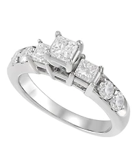 Macy's Diamond Princess Bridal Set (3 ct. t.w.) in 14k White Gold