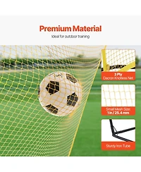 Mecale 7 x 7 Ft Soccer Rebounder Net with Carry Bag