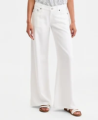 Lucky Brand Women's Liquid Luxe Super Low Rise Ultra Wide Leg Jeans