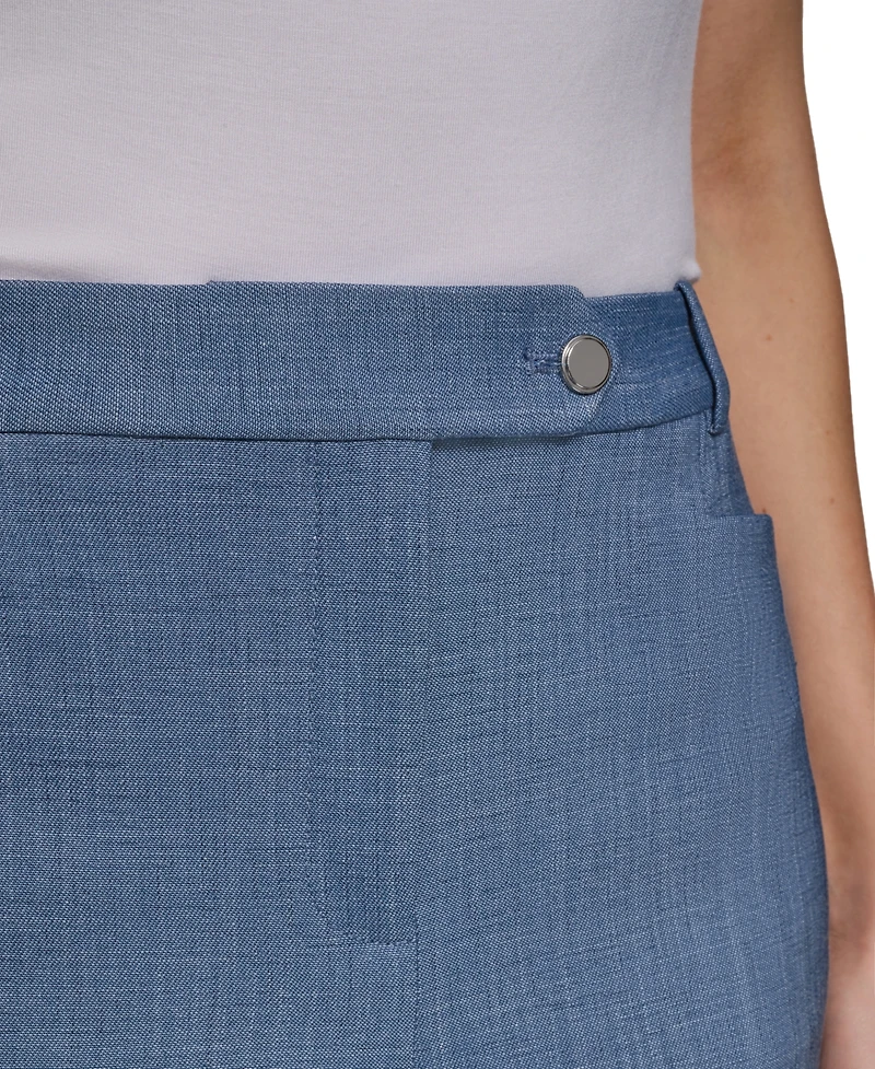 Calvin Klein Petite High-Waisted Modern-Fit Pants
