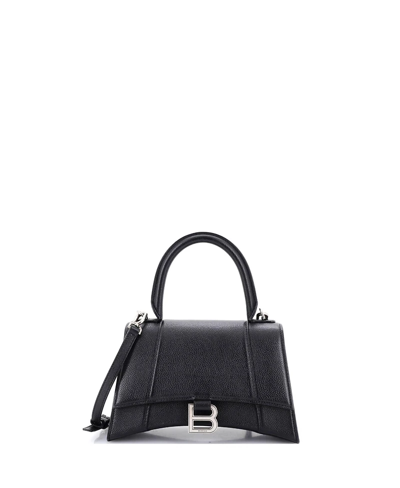 Pre-Owned Balenciaga Small Hourglass Top Handle Bag Leather