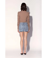 Walter Baker Women's Santino Mid-Rise 5-Pocket Denim Short