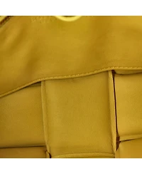 Pre-Owned Bottega Veneta Cassette Chain Crossbody Bag Padded Maxi Intrecciato Leather