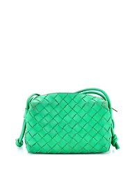 Pre-Owned Bottega Veneta Small Loop Crossbody Bag Intrecciato Nappa