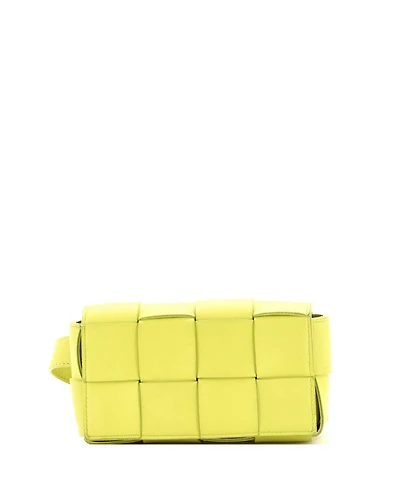 Pre-Owned Bottega Veneta Cassette Belt Bag Maxi Intrecciato Leather