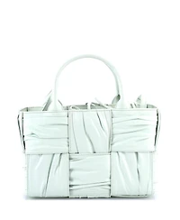 Pre-Owned Bottega Veneta Mini Arco Tote Maxi Intrecciato Plisse Leather