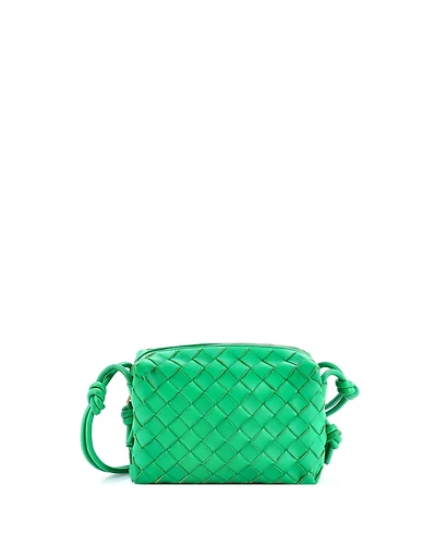 Pre-Owned Bottega Veneta Mini Loop Crossbody Bag Intrecciato Nappa