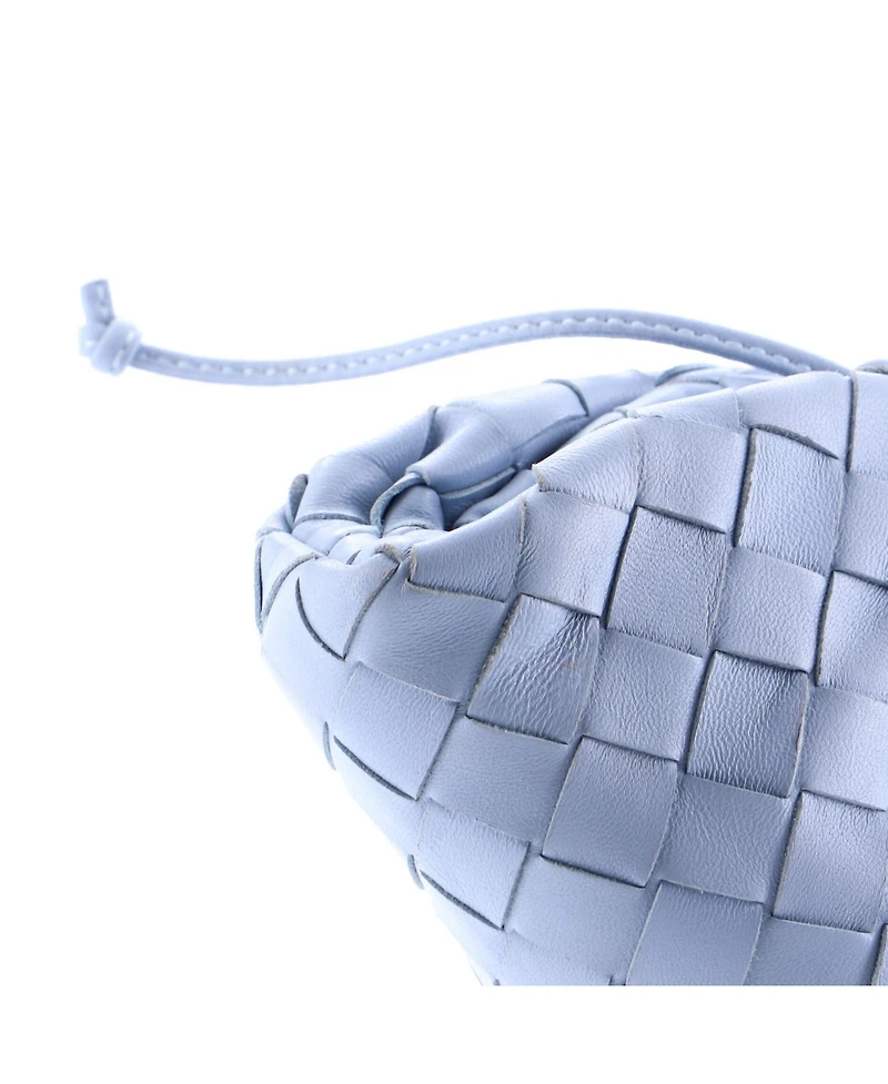 Pre-Owned Bottega Veneta Mini The Pouch Intrecciato Nappa