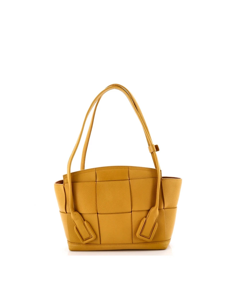 Pre-Owned Bottega Veneta Small Arco Bag Maxi Intrecciato Leather