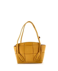 Pre-Owned Bottega Veneta Small Arco Bag Maxi Intrecciato Leather