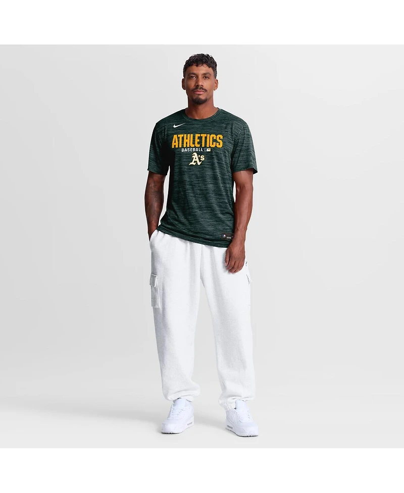 Nike Men's Green Athletics Authentic Collection Velocity Dri-fit T-Shirt