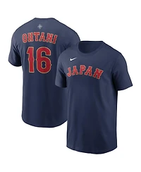 Nike Men's Shohei Ohtani Navy Japan Baseball 2026 World Classic Name Number T-Shirt