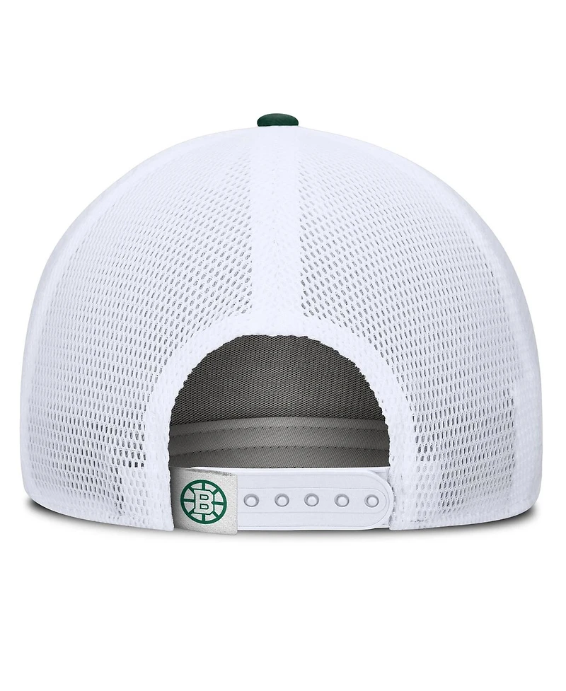 Fanatics Men's Green/White Boston Bruins Bermuda A-Frame Adjustable Hat
