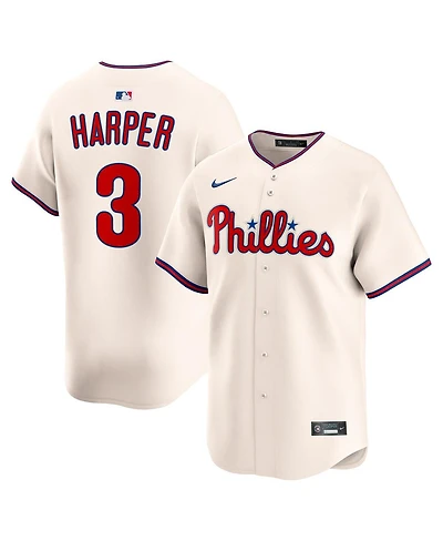 Nike Men's Bryce Harper Cream Philadelphia Phillies Alternate Limited Jersey