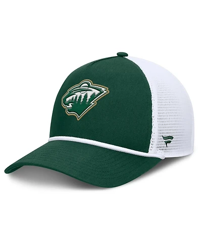Fanatics Men's Green/White Minnesota Wild Bermuda A-Frame Adjustable Hat