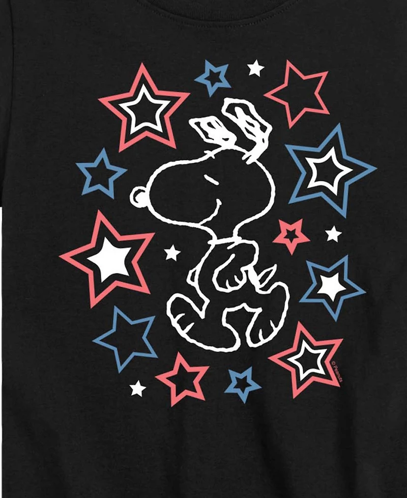 Peanuts Boys' Toddler 2T-5T Snoopy Stars Short-Sleeve Graphic T-Shirt