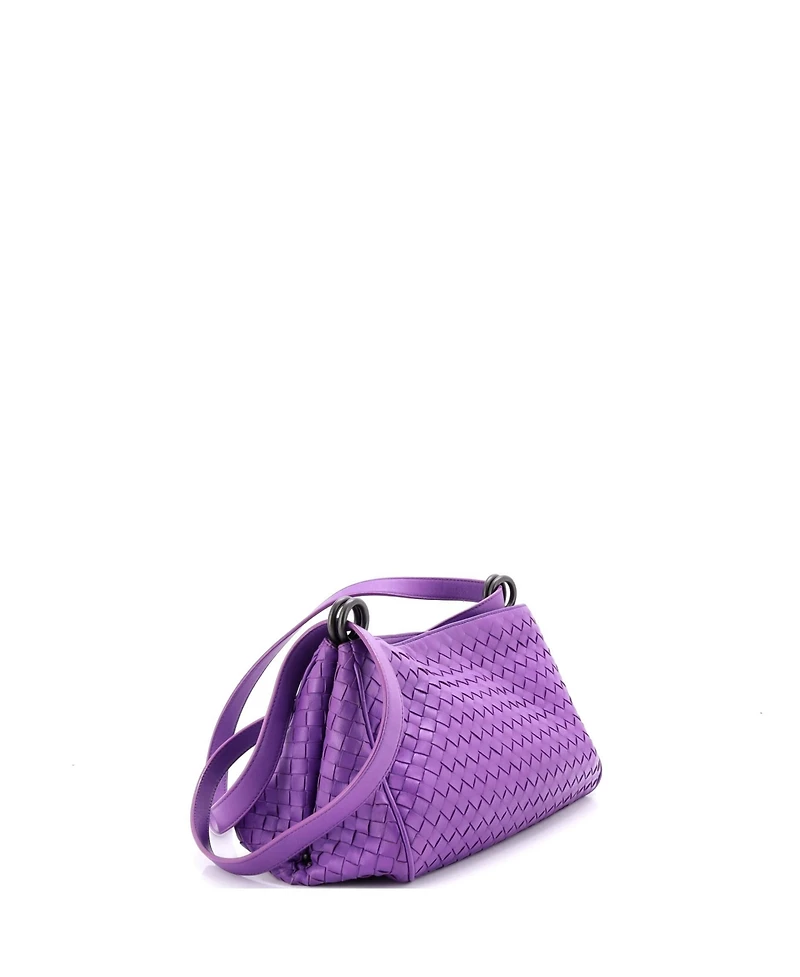 Pre-Owned Bottega Veneta Medium Ring Shoulder Bag Intrecciato Nappa