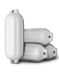Hongge 4 Ribbed Marine 8.5" x 27" Boat Fender Vinyl Bumper