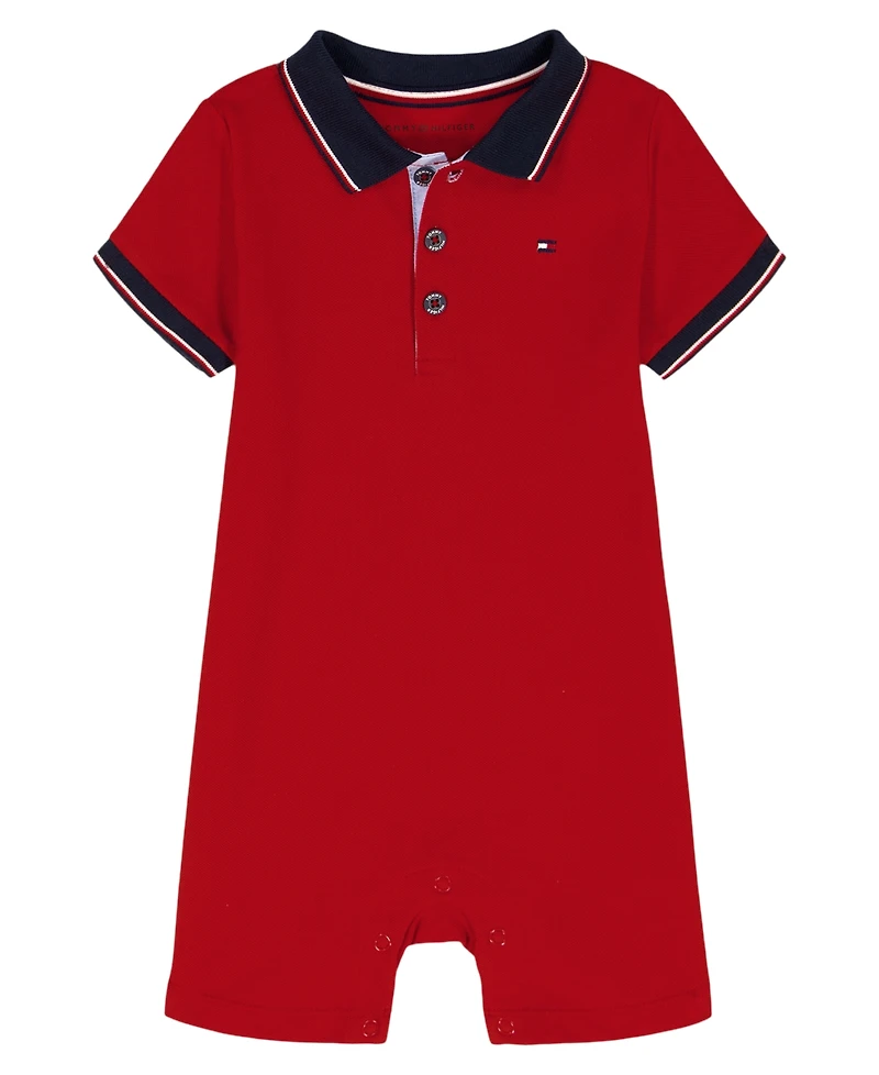 Tommy Hilfiger Baby Boys' Polo Short-Sleeve Romper