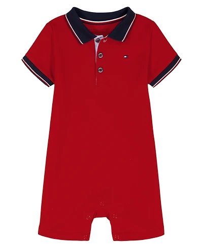 Tommy Hilfiger Baby Boys' Polo Short-Sleeve Romper