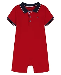 Tommy Hilfiger Baby Boys' Polo Short-Sleeve Romper