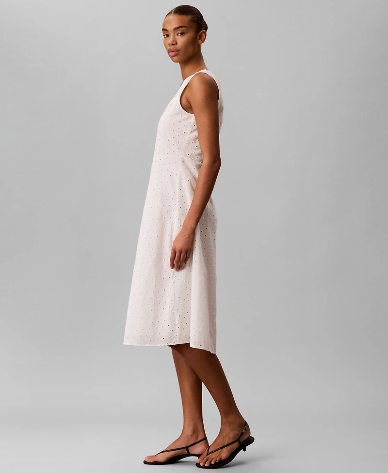 Calvin Klein Women's Sleeveless V-Neck Midi Dress
