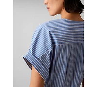 Calvin Klein Women's Short-Sleeve V-Neck Shirt Dress