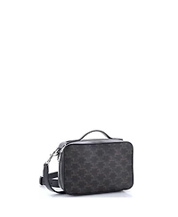 Pre-Owned Celine Messenger Box Bag Triomphe Coated Canvas