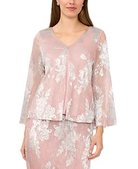 Msk Women's Long-Sleeve V-Neck Top