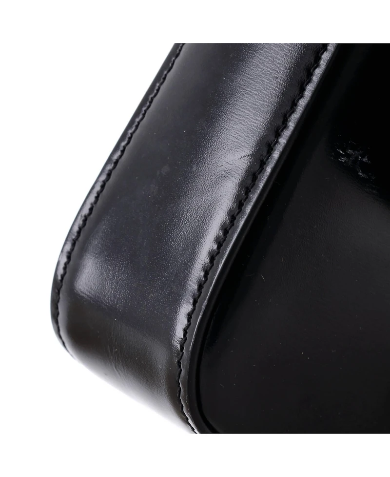 Pre-Owned Celine Small Triomphe Chain Shoulder Bag Leather