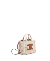 Pre-Owned Celine Small Cabas Thais Tote Triomphe Printed Canvas