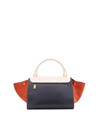 Pre-Owned Celine Small Tricolor Trapeze Bag Leather