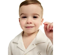 Calvin Klein Baby Boys' Novelty Knit Shirt and Shorts, 2-Piece Set