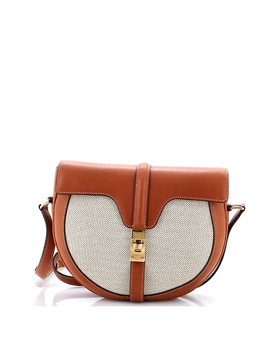 Pre-Owned Celine Medium Besace 16 Bag Canvas and Leather