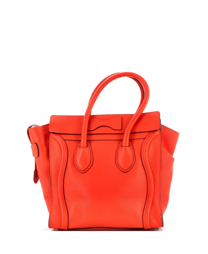 Pre-Owned Celine Micro Luggage Bag Grainy Leather