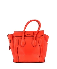 Pre-Owned Celine Micro Luggage Bag Grainy Leather