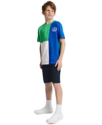 Tommy Hilfiger Boys' 8-20 Tri-Block Short-Sleeve T-Shirt