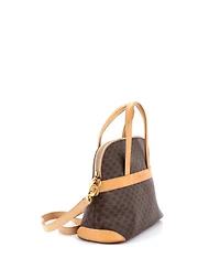 Pre-Owned Celine Vintage Logo Convertible Zip Tote Macadam Coated Canvas