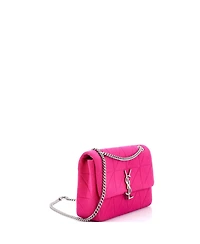 Pre-Owned Saint Laurent Medium Jamie Flap Bag Quilted Jersey