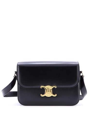 Pre-Owned Celine Medium Triomphe Shoulder Bag Smooth Calfskin