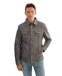 Regency Leathers Men's Gavi Denim Leather Shirt Jacket