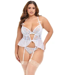 Oh La Cheri Plus Curvy Elena Embroidered Merrywidow