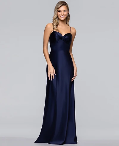Blondie Nites Juniors' Sweetheart Neck Gown