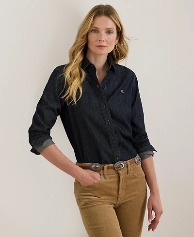 Lauren Ralph Women's Classic-Fit Long-Sleeve Shirt